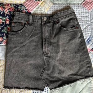 Zara Charcoal Denim Skirt